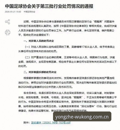 悟空体育手机版下载 中国足球第三批禁足名单全面解析:悟空体育平台带你深挖行业乱象背后真相